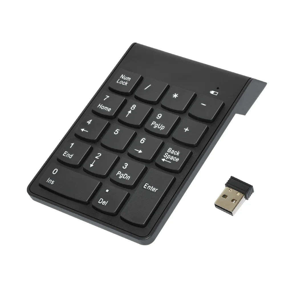 USB 2.4G Wireless Mini Number Keypad 18 Keys Digital Keyboard For iMac/MacBook Air/Pro Laptop PC Notebook Desktop