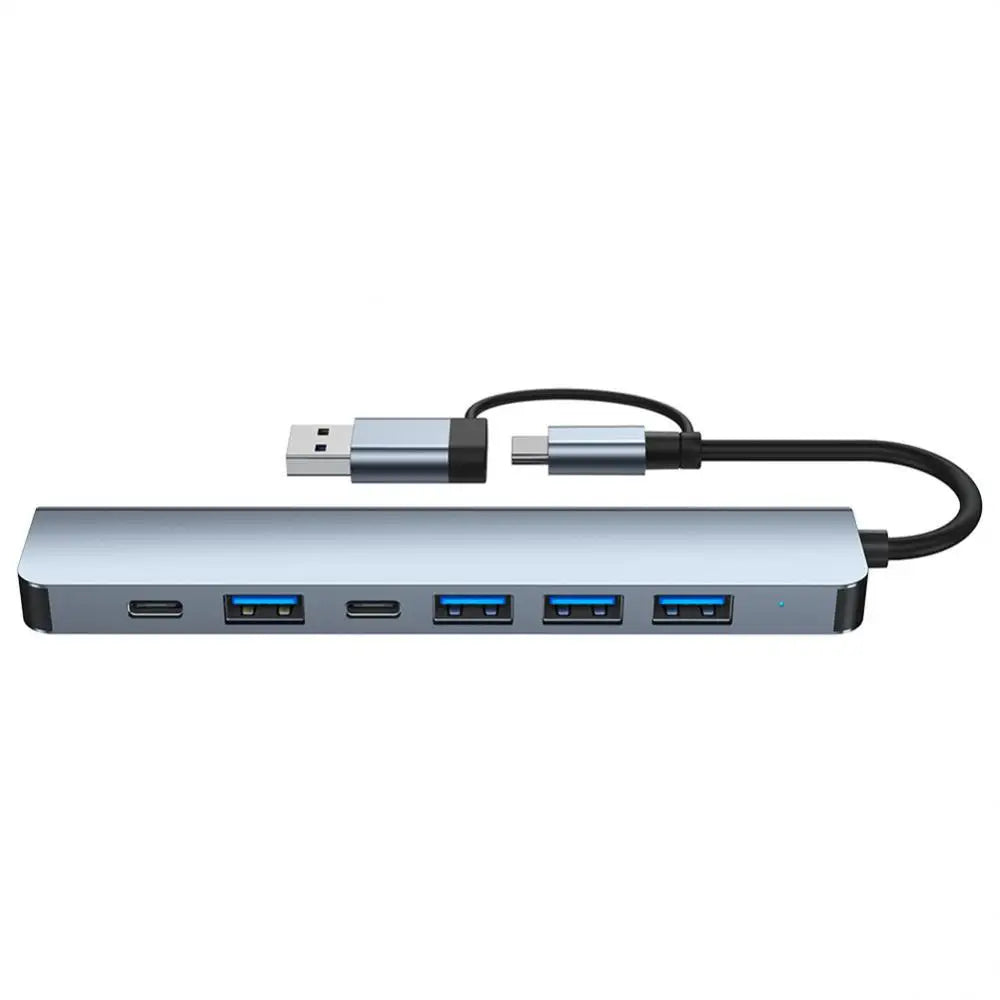 7 Port USB C HUB Multi USB Splitter USB 3.0 HUB Type C to USB OTG Adapter USB Dock Station with PD SD TF For Xiaomi Macbook Pro