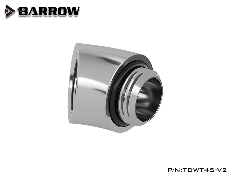 Barrow Male To Female G1/4 Thread 45 Degree Fittings Adapter Custom Computer Split Water Cooling Accessory,TDWT45-V2