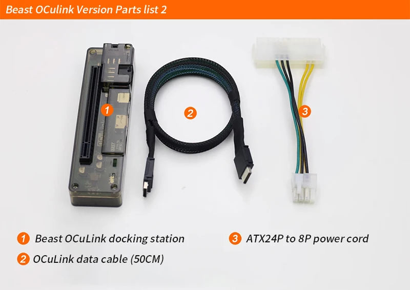 EXP GDC OCuLink High Speed GPU Dock PCIe 4.0 x4 Mini PC Notebook Laptop to External Graphic Card Adapter M.2 Mkey to OCuLink