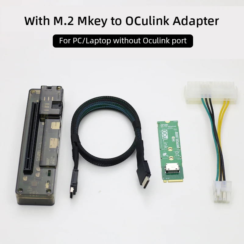 EXP GDC OCuLink High Speed GPU Dock PCIe 4.0 x4 Mini PC Notebook Laptop to External Graphic Card Adapter M.2 Mkey to OCuLink