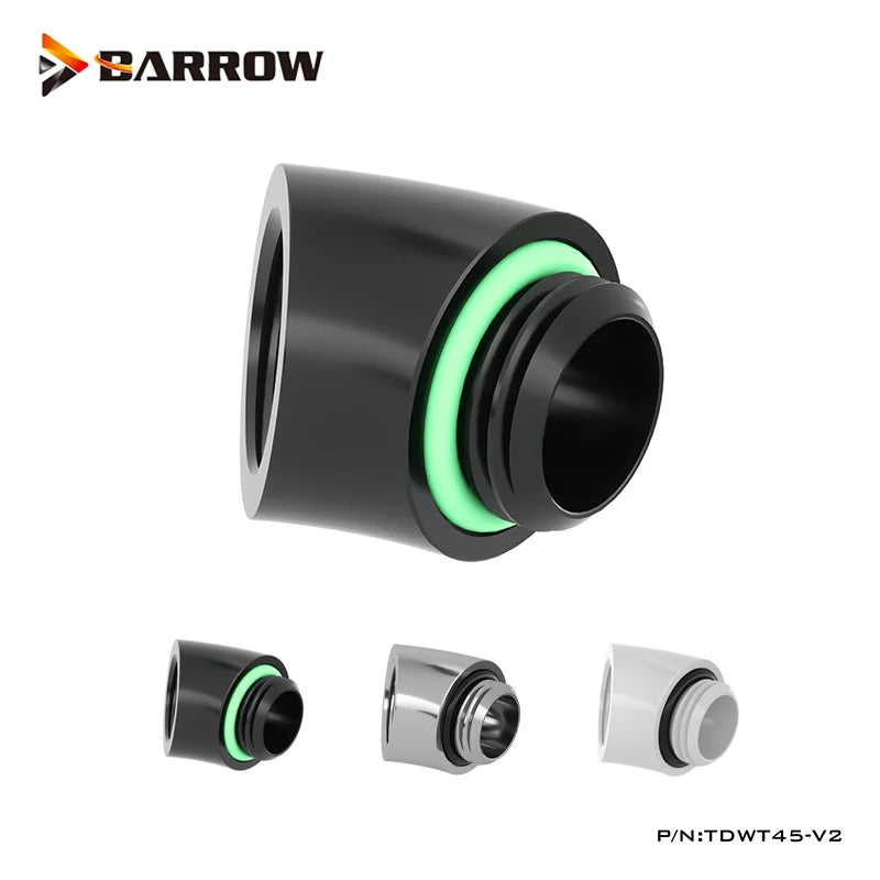 Barrow Male To Female G1/4 Thread 45 Degree Fittings Adapter Custom Computer Split Water Cooling Accessory,TDWT45-V2