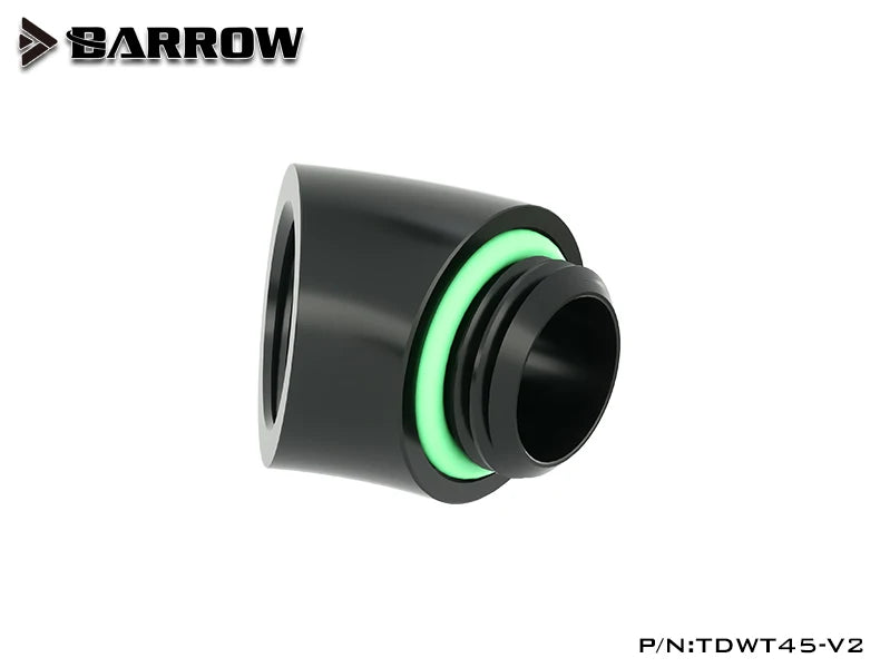 Barrow Male To Female G1/4 Thread 45 Degree Fittings Adapter Custom Computer Split Water Cooling Accessory,TDWT45-V2