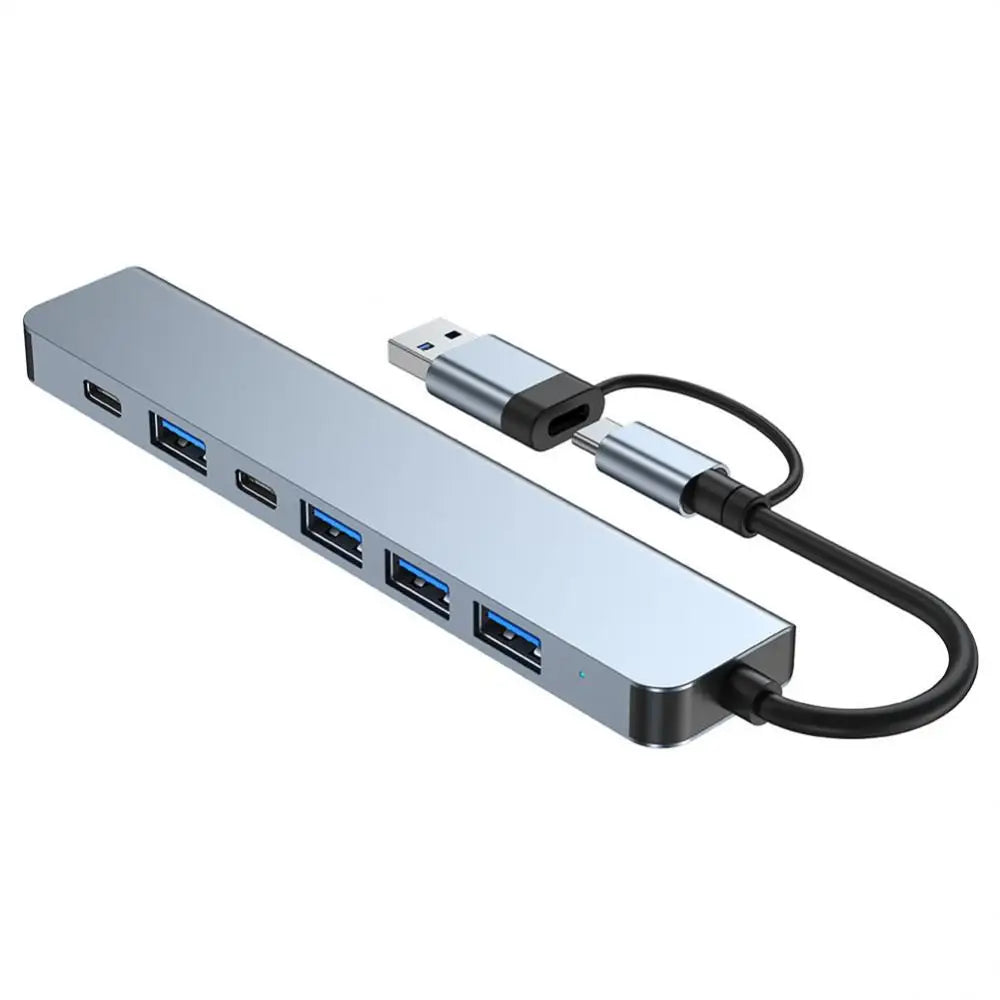 7 Port USB C HUB Multi USB Splitter USB 3.0 HUB Type C to USB OTG Adapter USB Dock Station with PD SD TF For Xiaomi Macbook Pro